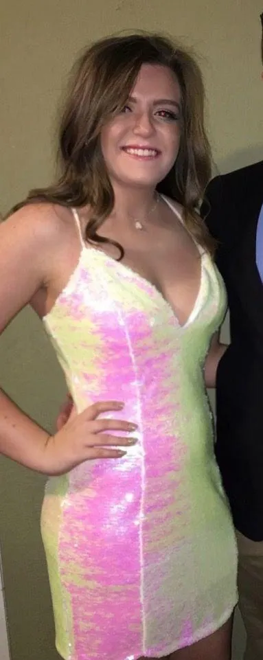 Iridescent sequin dress Pink Size L - Image 2