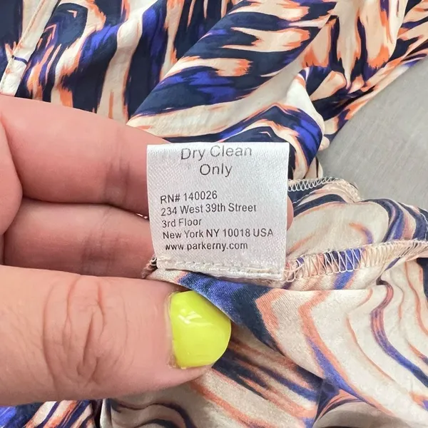 Parker Harrison silk romper in Deep Sea Sunrise Parke size small - Image 11