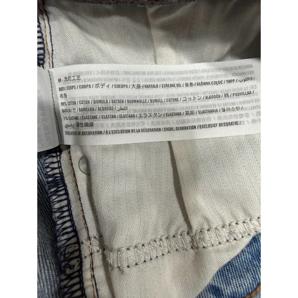 Abercrombie & Fitch The Mom Short Distressed High Rise Denim Blue Size‎ 30 - Image 12