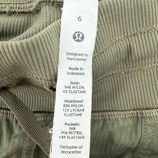 Lululemon Dance Studio‎ Mid-Rise Jogger Carob Brown Green Women 6 Active W5ENMS - Image 5
