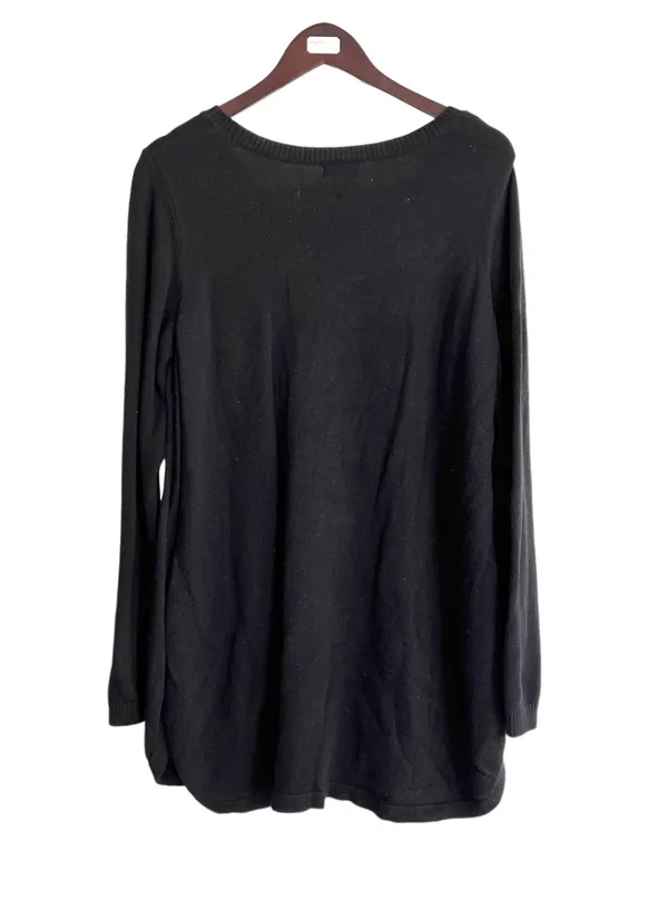 Black Maternity Nursing Sweater Relaxed Fit Sz X large - Image 4
