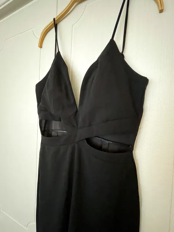 Trac Black Cut-out Jumpsuit - Image 3