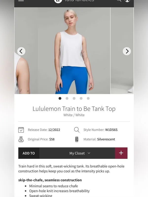 Lululemon Train to Be Tank Top - size 8 - Image 6
