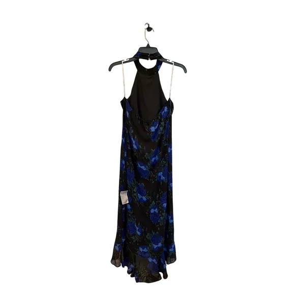 Lulus Floral Print Halter Neck Maxi Dress With Slit - Image 7