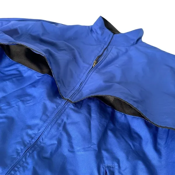 Cutter Buck Weather Tech Windbreaker Golf Jacket Women Blue Vented Piping Coat M - Image 13