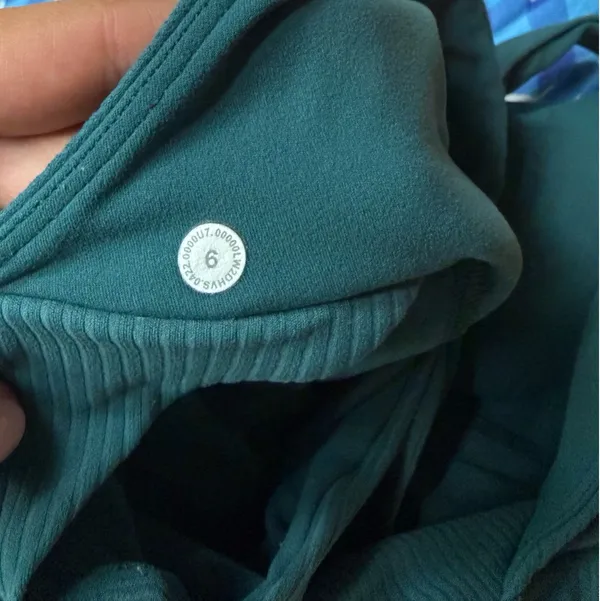 Green Lululemon Ribbed Set  - Image 4