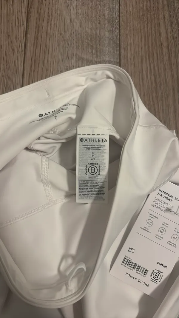 BRAND NEW Athleta White Leggings (NEVER WORN) - Image 5