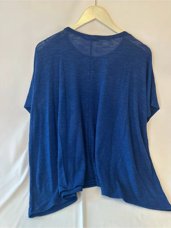 ZENANA Live Relaxed Blue Pocket Tee - Image 5