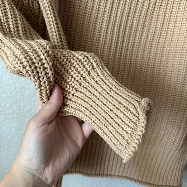 J. Crew Relaxed Rollneck Pullover Knit Sweater in Sandy Beach Size XS - Image 5
