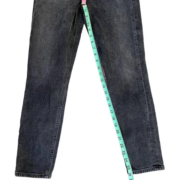 Agolde Jeans Womens 26 Washed Black High Rise Stretch Stretchy Button Fly - Image 9