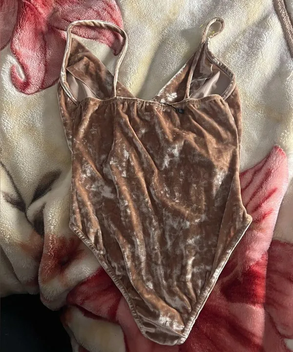 Nasty Gal 6 velour soft ballerina bodysuit - Image 2