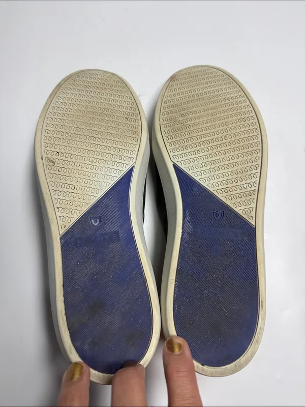 Rothy's The Original Slip On Sneakers Shoes Gray Black Camo S-601 Sz 10.5 - Image 9