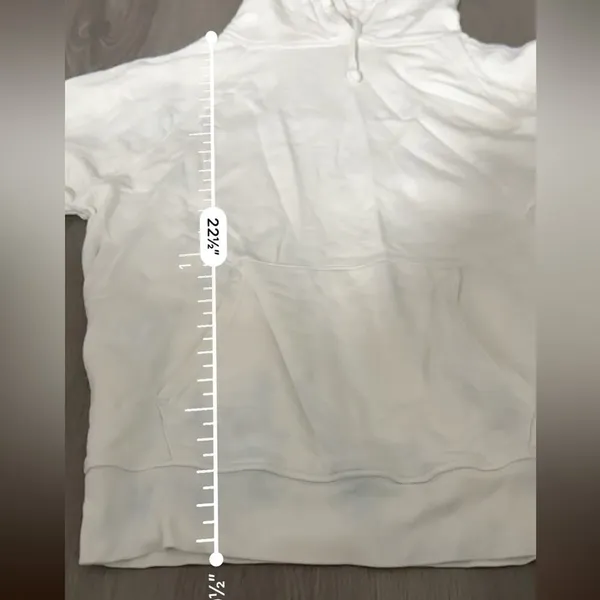 Reformation Tanner White & Blue Light Tie‎ Dye Long Sleeve Hoodie in Tornado XS - Image 13