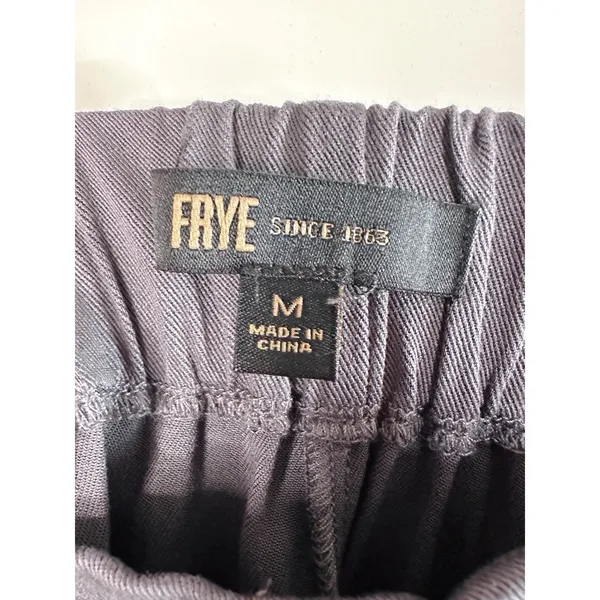 FRYE Women's 100% Rayon Shorts Size M Grey Elastic‎ Waist Tie Front Pockets NWT - Image 6