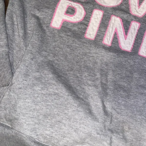 Victoria's Secret PINK Light Gray Sweatshirt - Image 6
