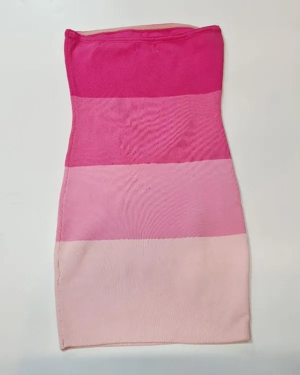 superdown Perla Ombre Mini Dress in Pink Ombre - Image 11