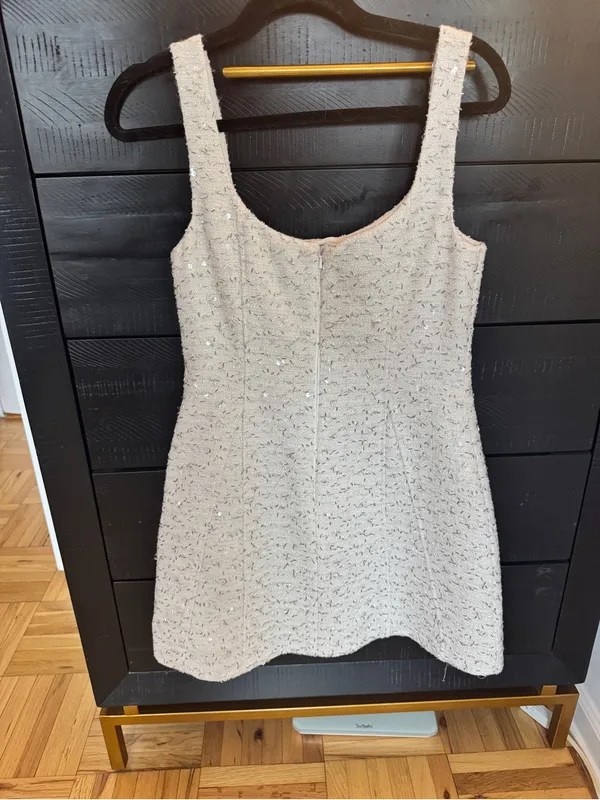 As It May Emery Beaded Tweed Minidress sparkle sequin bridal after party second - Image 7