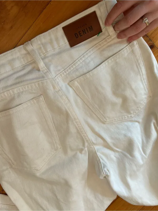 Sézane denim white jeans 36/ 4 - Image 5