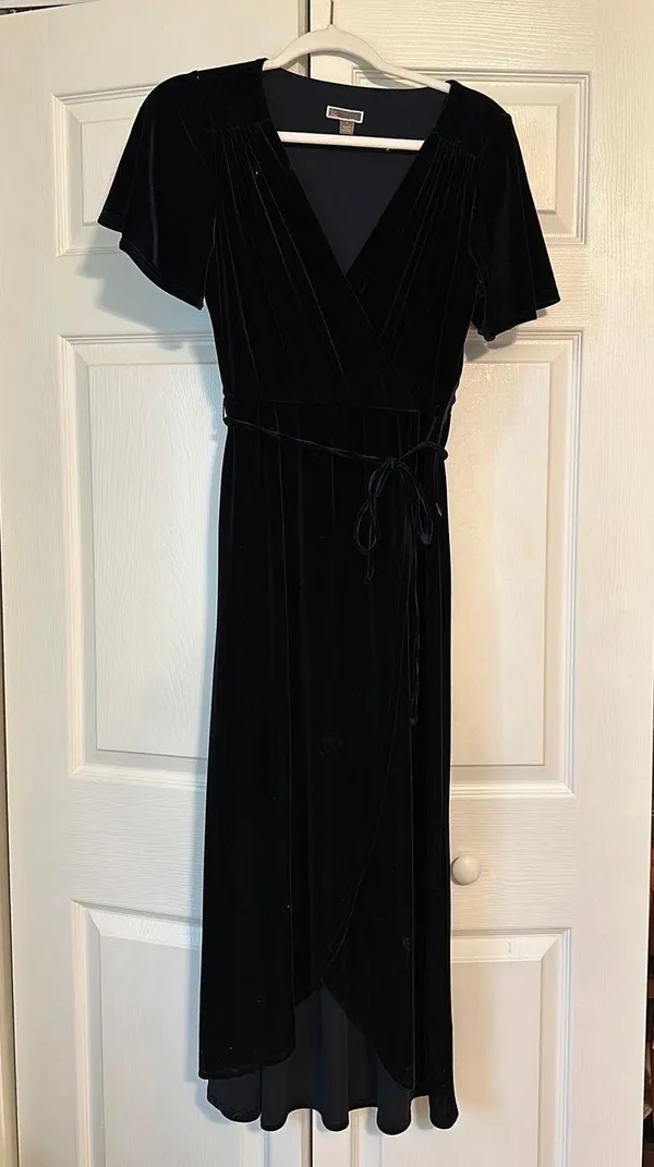 Navy Formal Dress Blue Size XS - Image 2