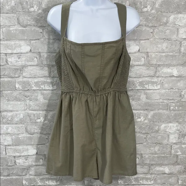 Urban Outfitters Olive Marci Bustier Romper - Image 2