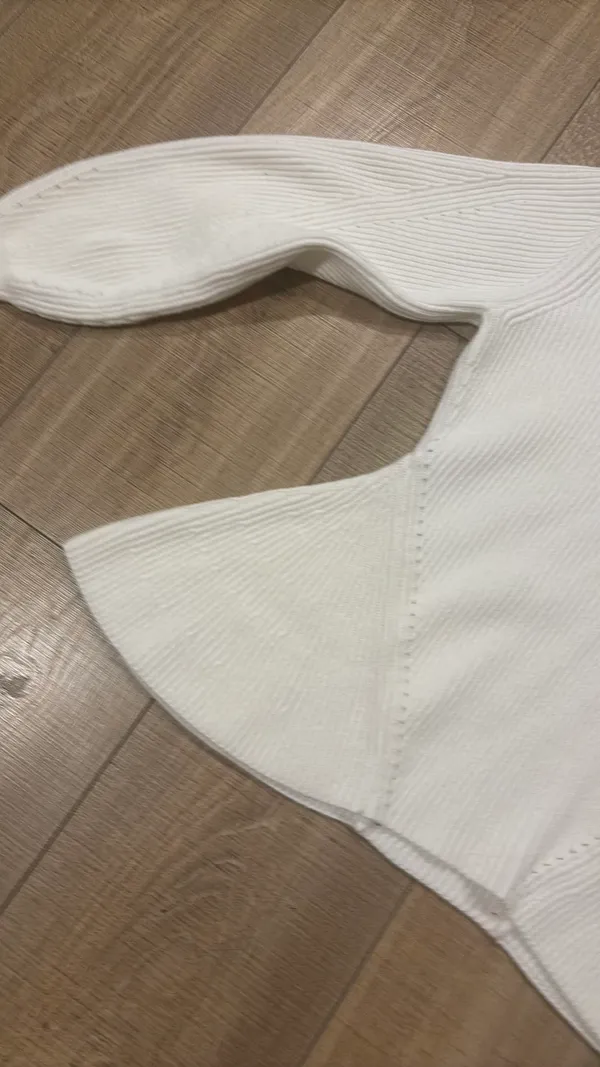 Francesca's White Knitted Sweater  - Image 3