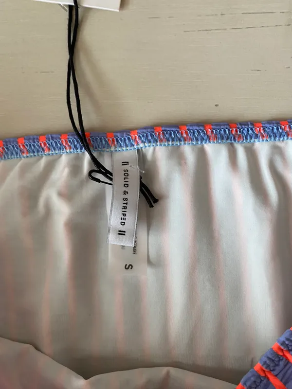 NWT  blue and orange striped bikini bottoms - Image 5