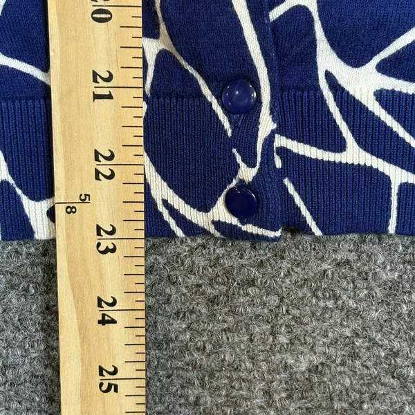 Pendleton Blue White Cardigan Sweater Button Up Size M Women's - Image 7
