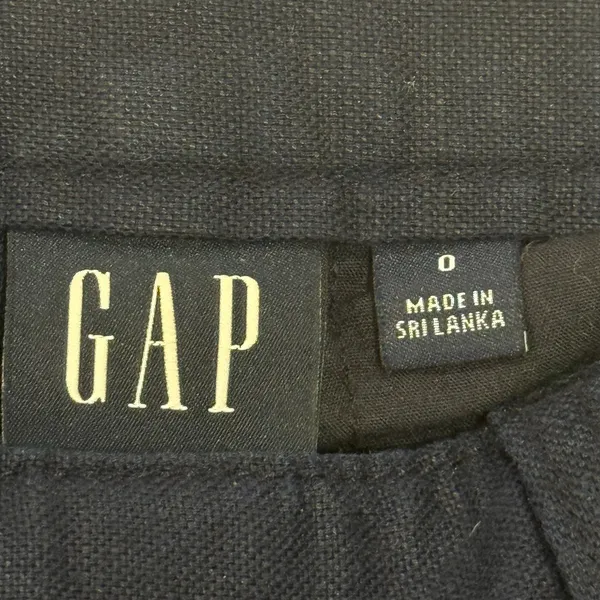 Gap Uniform Linen Pleated Pants 0 Navy Blue Minimal Chic Classic - Image 8
