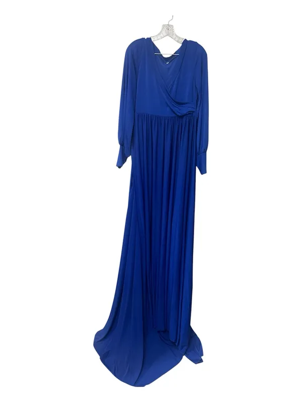 Maternity Photo Shoot Dress Sz Medium Blue - Image 2