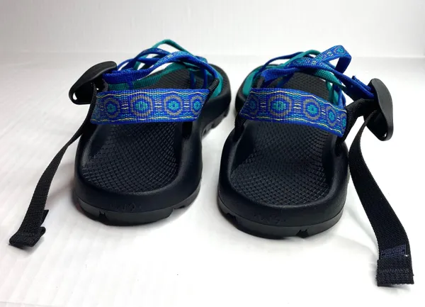 Blue Jacquard Strappy ZX/2 Classic Sandals - Image 6