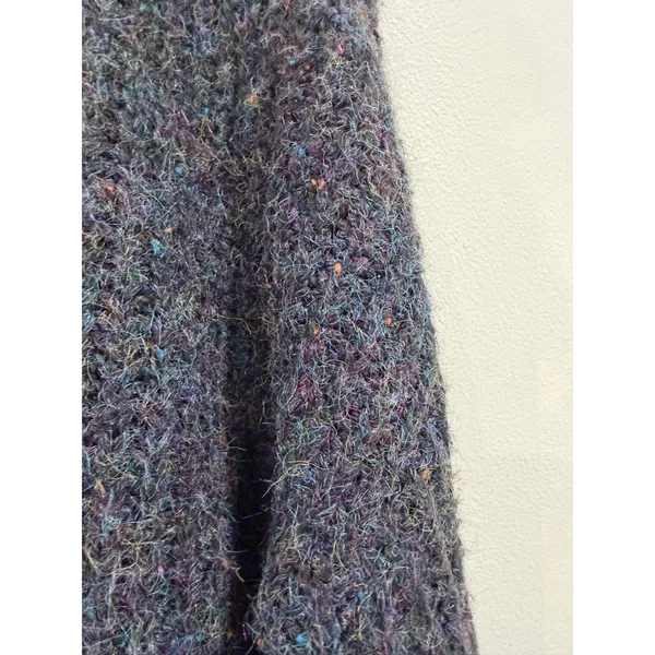 OFFLINE by Aerie Womens Confetti Knit Hoodie Sweater Gray Multi Color Medium - Image 3