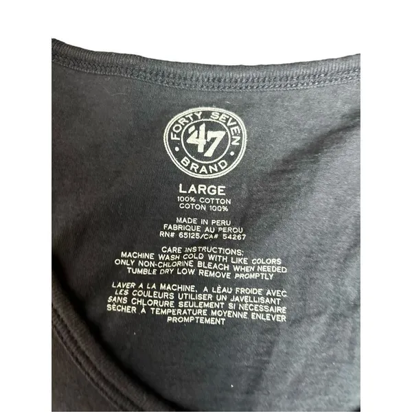 '47 Brand Women's Scoop Short Sleeve Scrum Tee Shirt - MLB Ladies T-Shirt Sz L p - Image 4