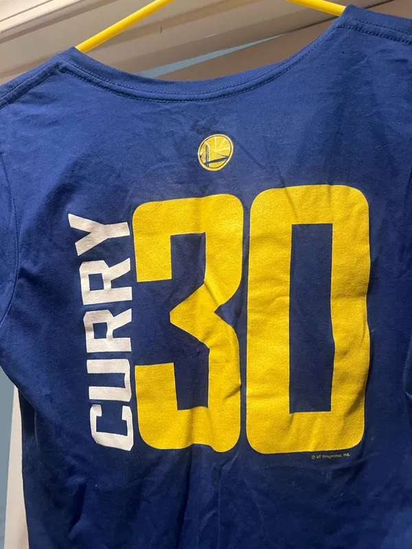 Majestic Jersey Tee Golden State Worries Steven Curry - Image 5