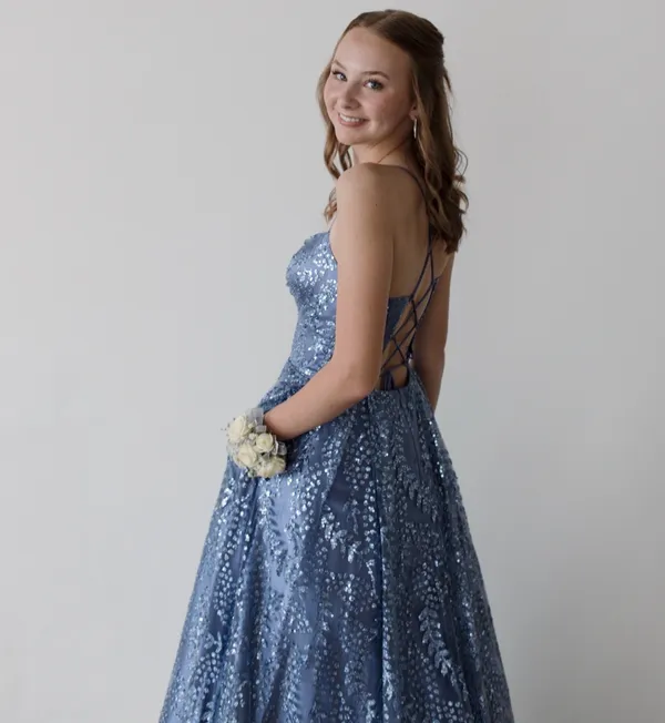 Blue Windsor Prom Dress - Image 3
