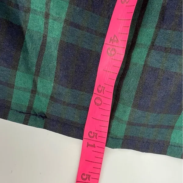 J. Marie Rayna Green Plaid Ruffle Strap‎ Midi Dress - Image 9