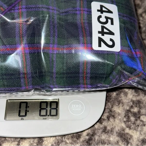 Ralph Lauren Women’s Size M Purple Green Plaid 2 Piece Logo Crest Pocket Pajamas - Image 8
