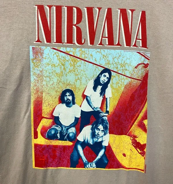 Nirvana Band Portrait Graphic T-Shirt XXL - Image 2