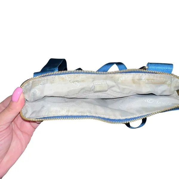 Baggallini Hanover Crossbody Bag Blue Nylon Turn‎ Lock Adjustable Strap Medium - Image 4