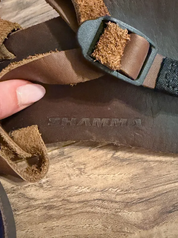 Shamma All Brown Sandals Size 6.5 - Image 4