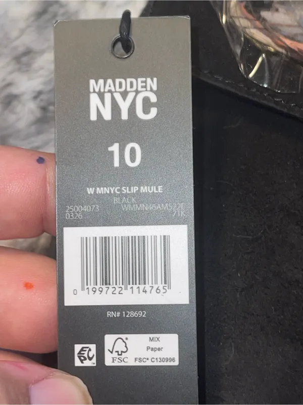 Madden NYC slip on mules Black Size 10 - Image 5
