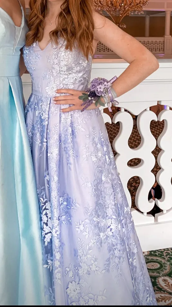 Purple Prom Dress Size 0 - Image 7