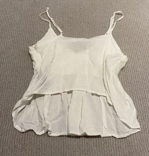 White Flowy Tank - Image 2