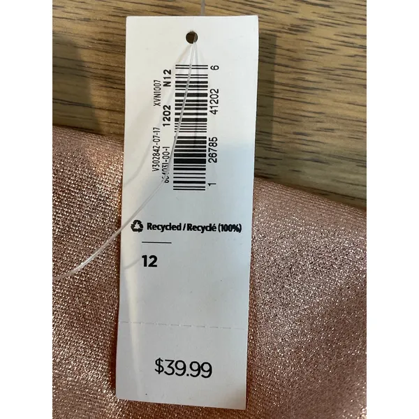 Old Navy Pixie Mid Rise Shimmer Ankle Pants Pink Size 12 New With Tag - Image 10