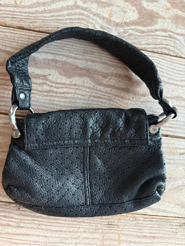 GAP Black Leather Shoulder Bag - Image 4