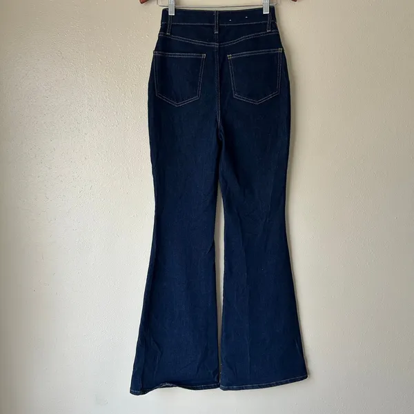 Boden Denim High Rise Flare Jeans Size 2R - Image 5
