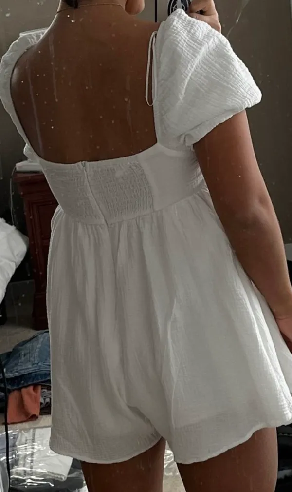 Princess Polly White Romper - Image 5