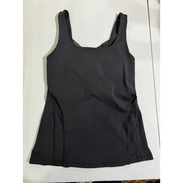 Lululemon Athletica Black Crisscross Back Tank Top Size 6 - Image 10