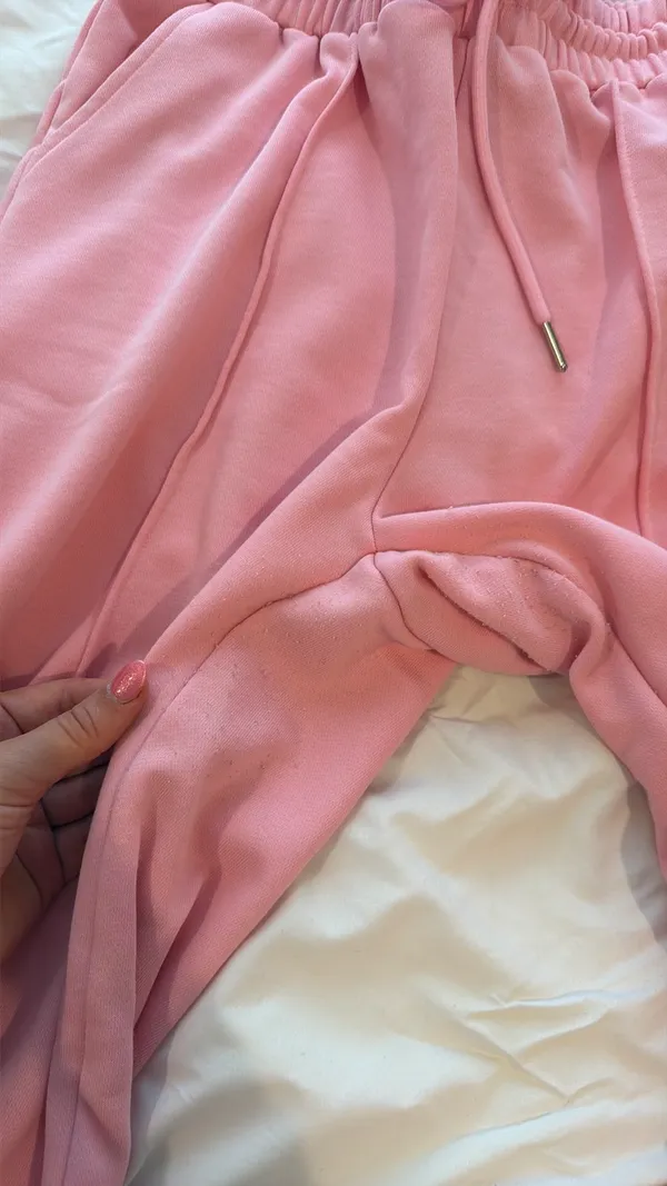 Pink automet flare sweatpants Size M - Image 4