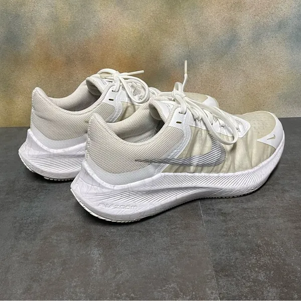 Nike Zoom Winflo 8 CW3421-104 Women's White Metallic Silver Running Shoes Size 8 - Image 8