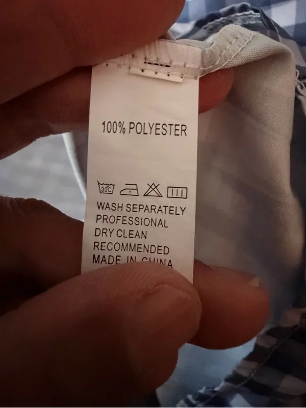 Smocked Grey Gingham Maxi Dress with Ruffle Straps Gray Size XL - Image 4